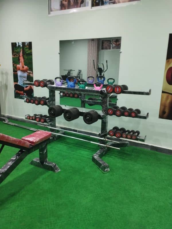 Rubber dumbbell rubber plates plate pull up bar twister olympic gym 0