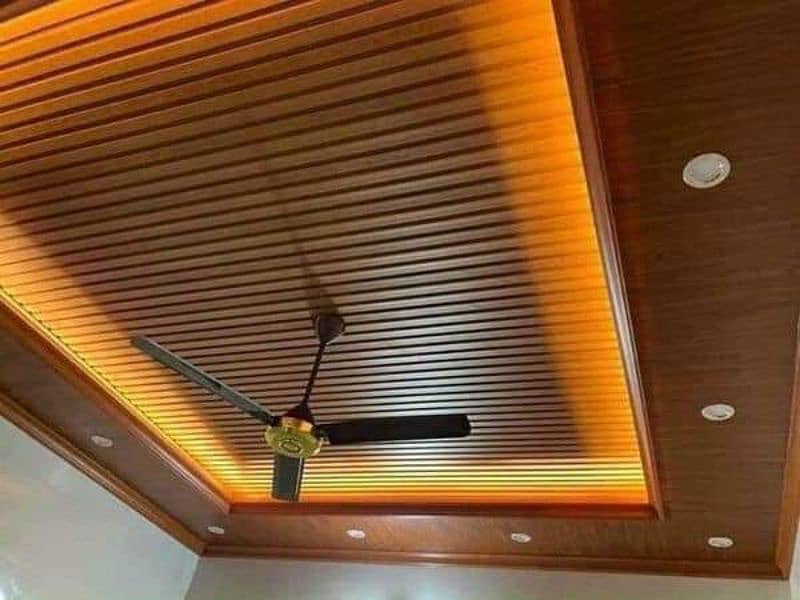 pvc wallpaper Wpc & Pvc panel. Pvc & wooden Flooring. Blinds. Ceiling. 15