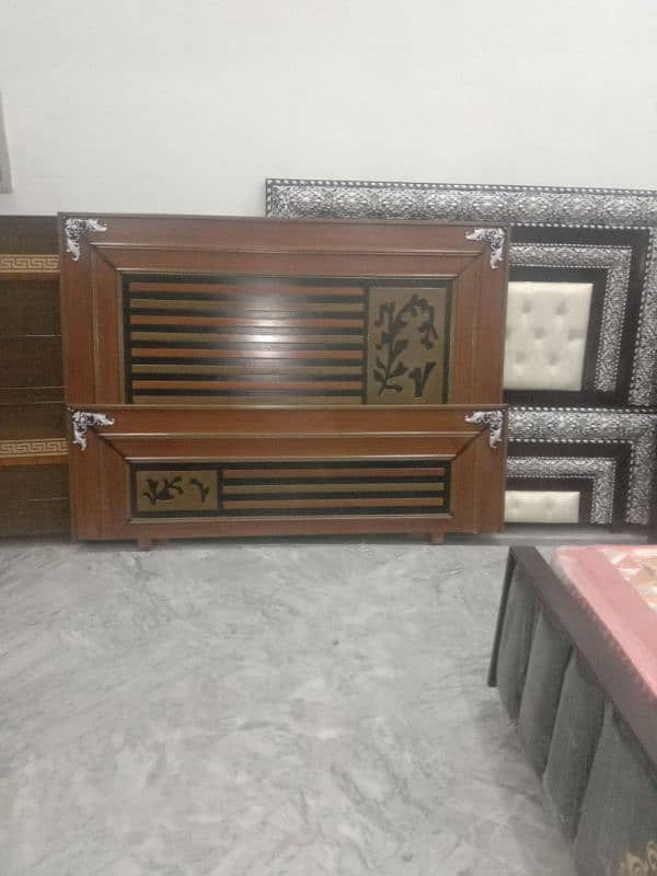 wooden double bed side table and dressing table 13