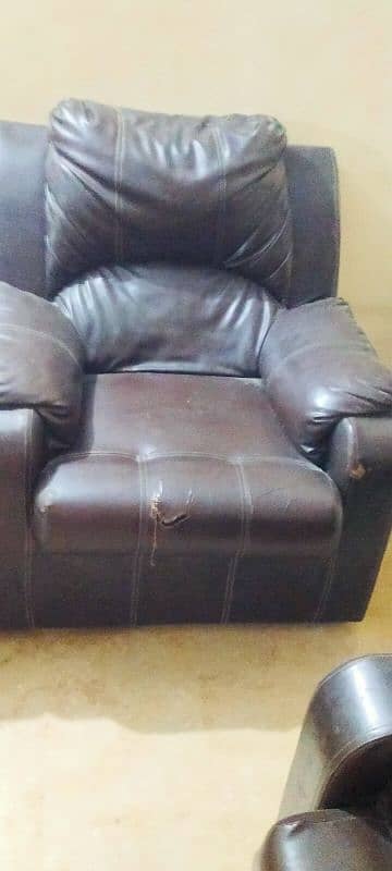 7 seater sofa set leather material 1
