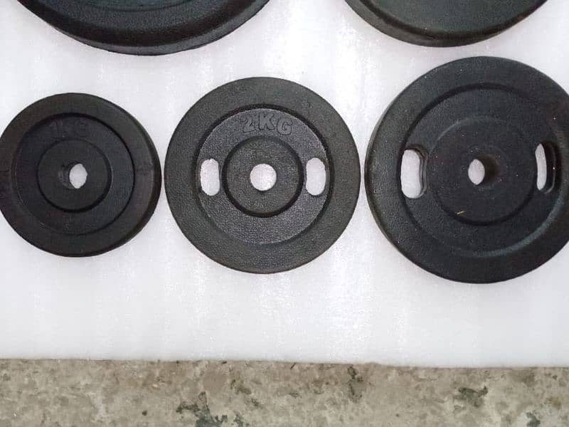 Rubber coated plates/Gym equipments/ weight plates 2