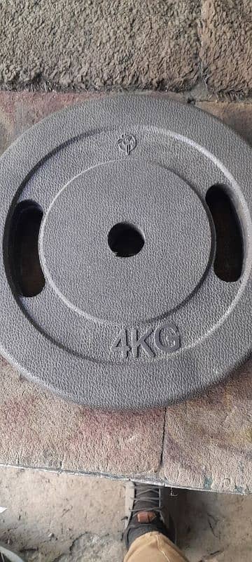 Rubber coated plates/Gym equipments/ weight plates 3