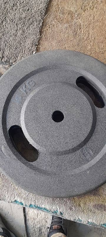 Rubber coated plates/Gym equipments/ weight plates 5