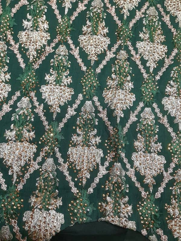 full embroidered heavy ,pure chiffon suit 1