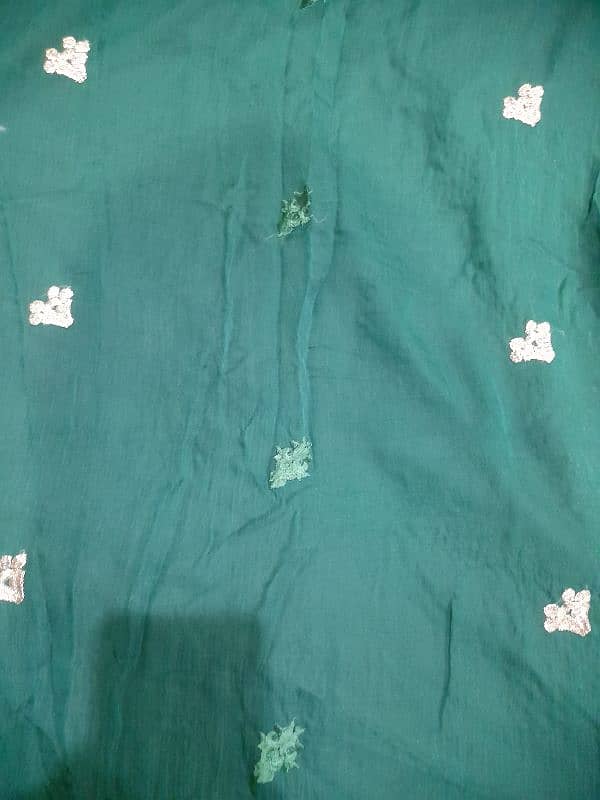 full embroidered heavy ,pure chiffon suit 3