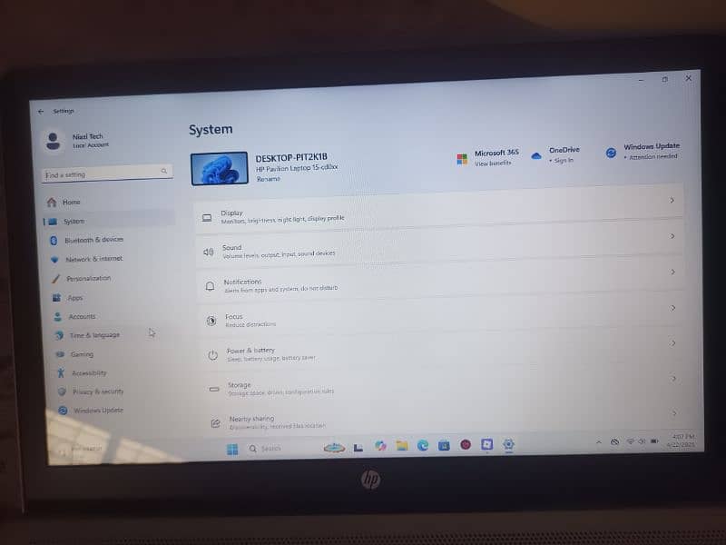 HP Pavilion 15 AMD A10 9th Gen 6GB Graphic card 7