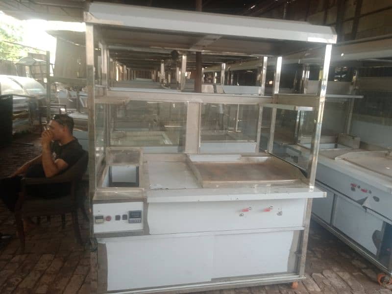 burger fryer counter 0