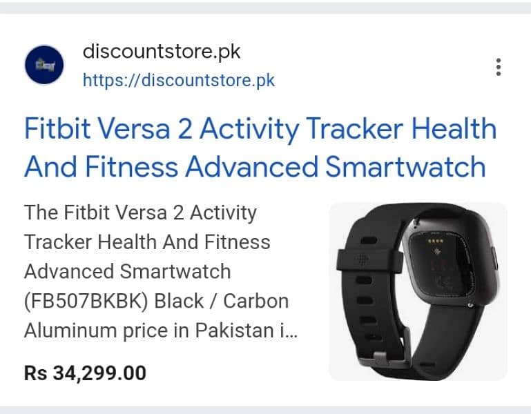 Fitbit versa 2 . only watch . Whatsapp no : 03100686836 1