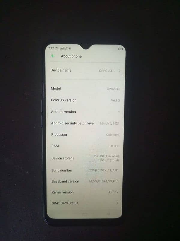 oppoA31 . . 8/256 0