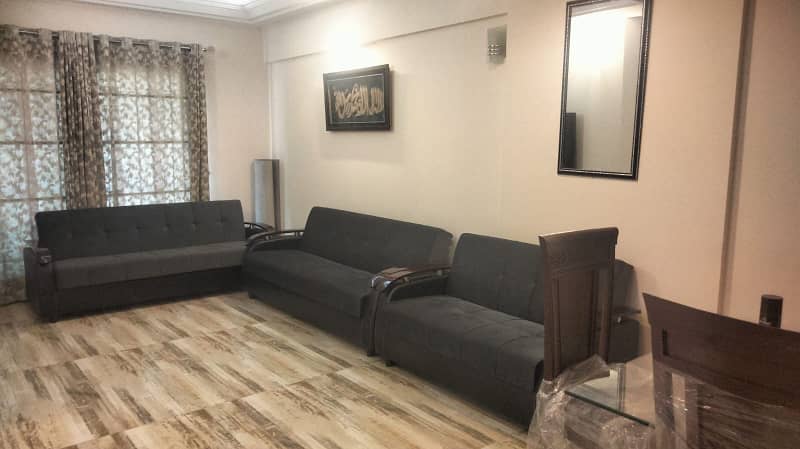 Only for Families, Two beds Apartment Fully Furnished Available For Rent In 85k 3