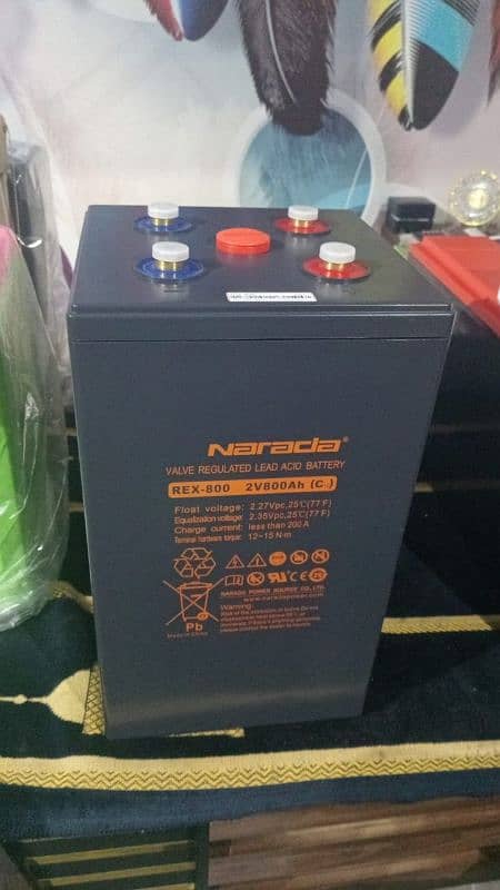 Narada 2V, 800ah, Battery, batteries, Dry cell, Dry batteries, Lithium 0