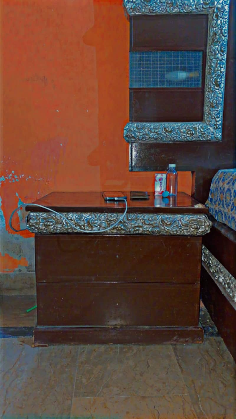 Bed set with metres and side taUrgent sale 2