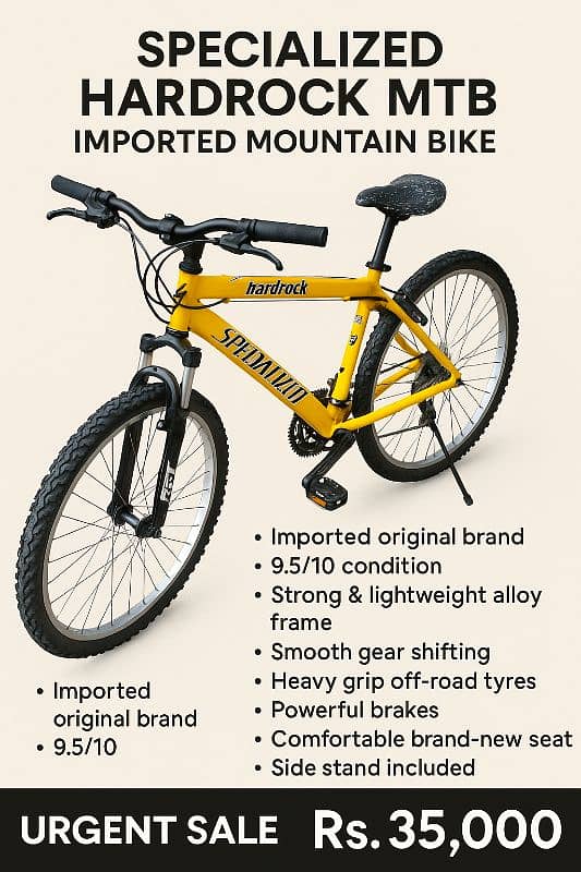 Specialized Hardrock MTB | Imported Mountain Bicycle 3