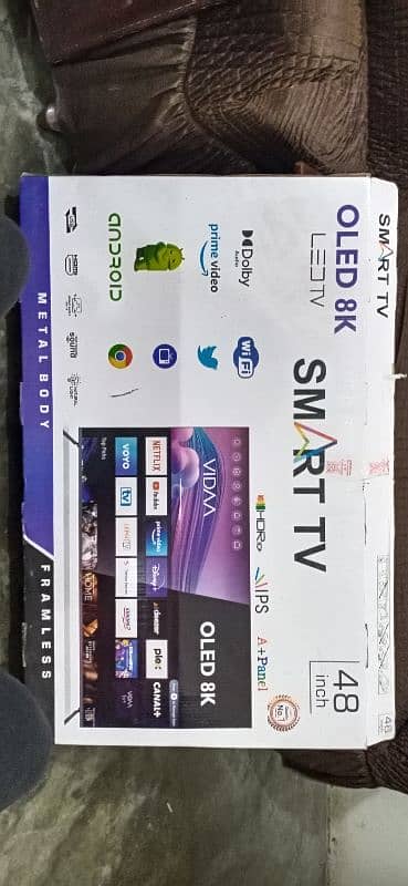 SAMSUNG 4K UHD Android Smart T. V 48-Inches Totally Metal Body 9