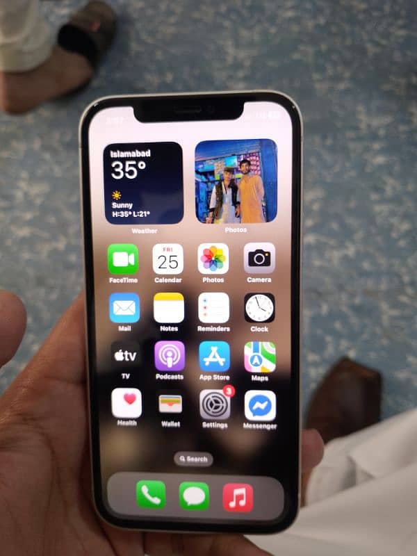iphone 12 non pta white colour 10by9.5 coundion All okay ha 1