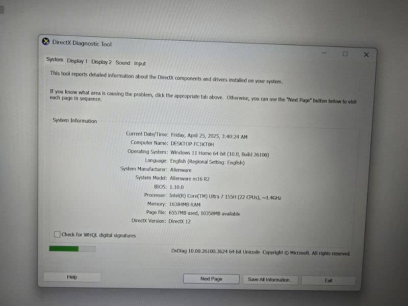 Dell Alienware M16 R2 almost new 14