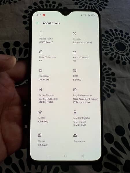 Oppo Reno Z - 8/512 (Lifetime Approved) 6