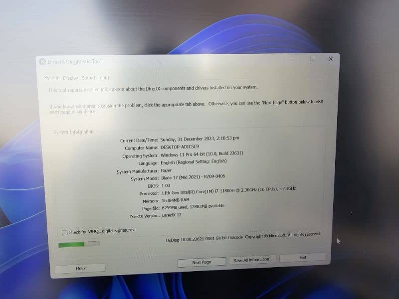 Razer Blade Pro 17 (mid 2021) for Sale 11