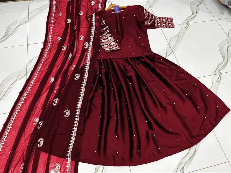 : Shamoz Silk/ Embroidered/ 3pcs suit/ for sale 8
