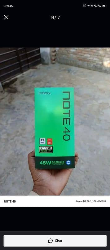 infinix not 40 8×8 256GB 8