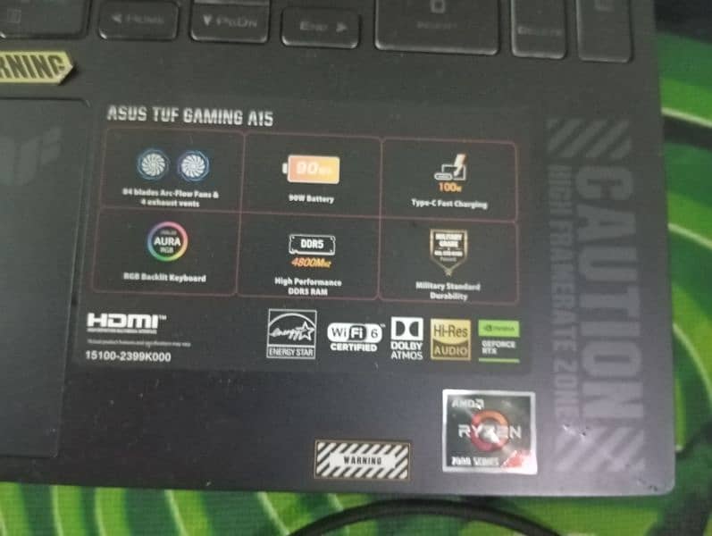 Asus tuf a15 FA507 3