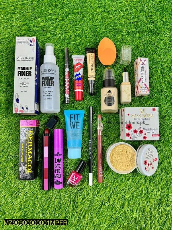 15 makeup items. 0