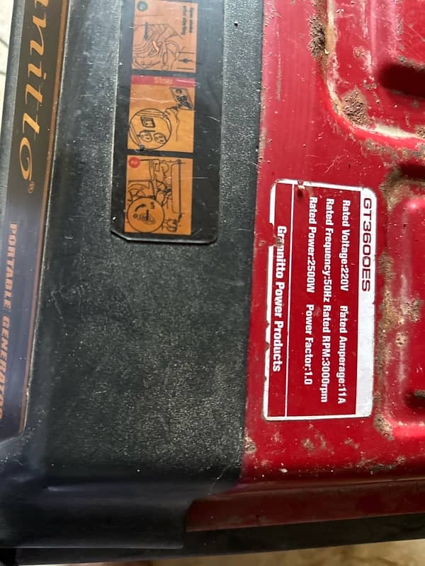 GRANNITO GENERATOR GT3700ES 3