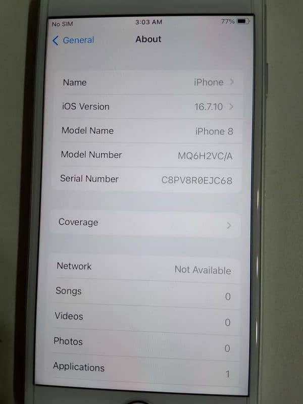 Iphone 8 white 10/10 1