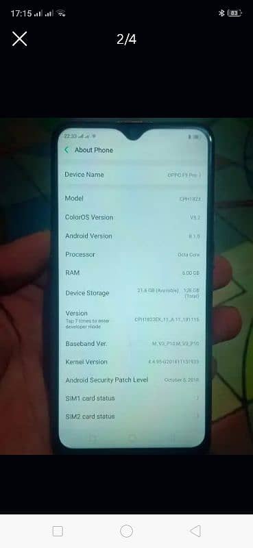 oppo f9 pro 6/128 dual sim 3