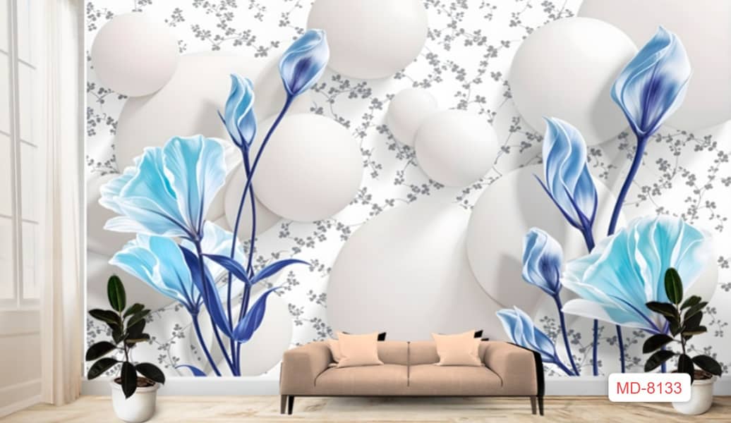 3D WallPaper| wpc Panel Customized wall paper false ceiling 1