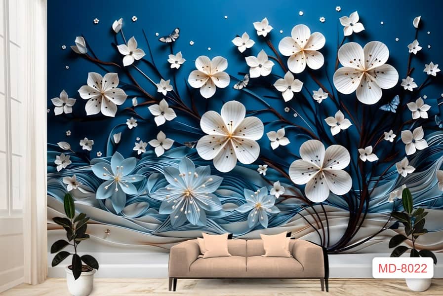 3D WallPaper| wpc Panel Customized wall paper false ceiling 6