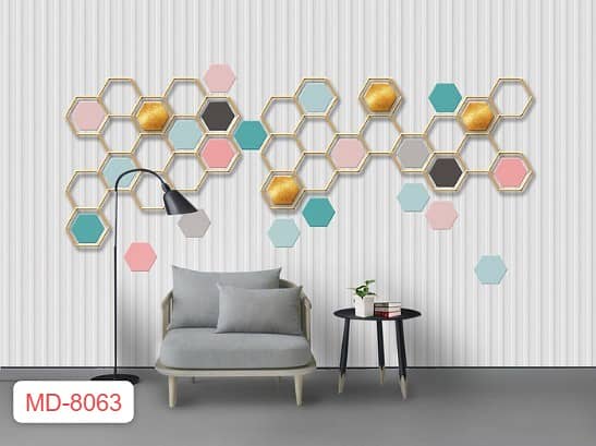 3D WallPaper| wpc Panel Customized wall paper false ceiling 17