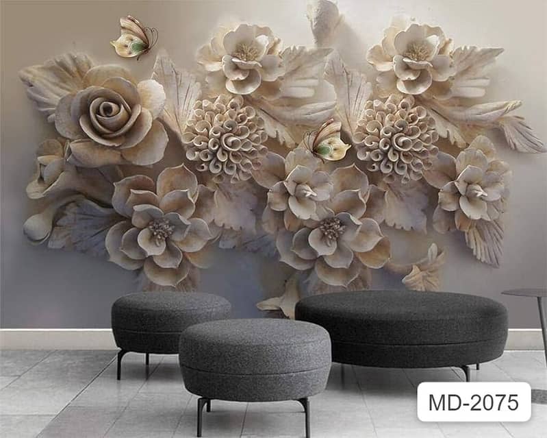 3D WallPaper| wpc Panel Customized wall paper false ceiling 18