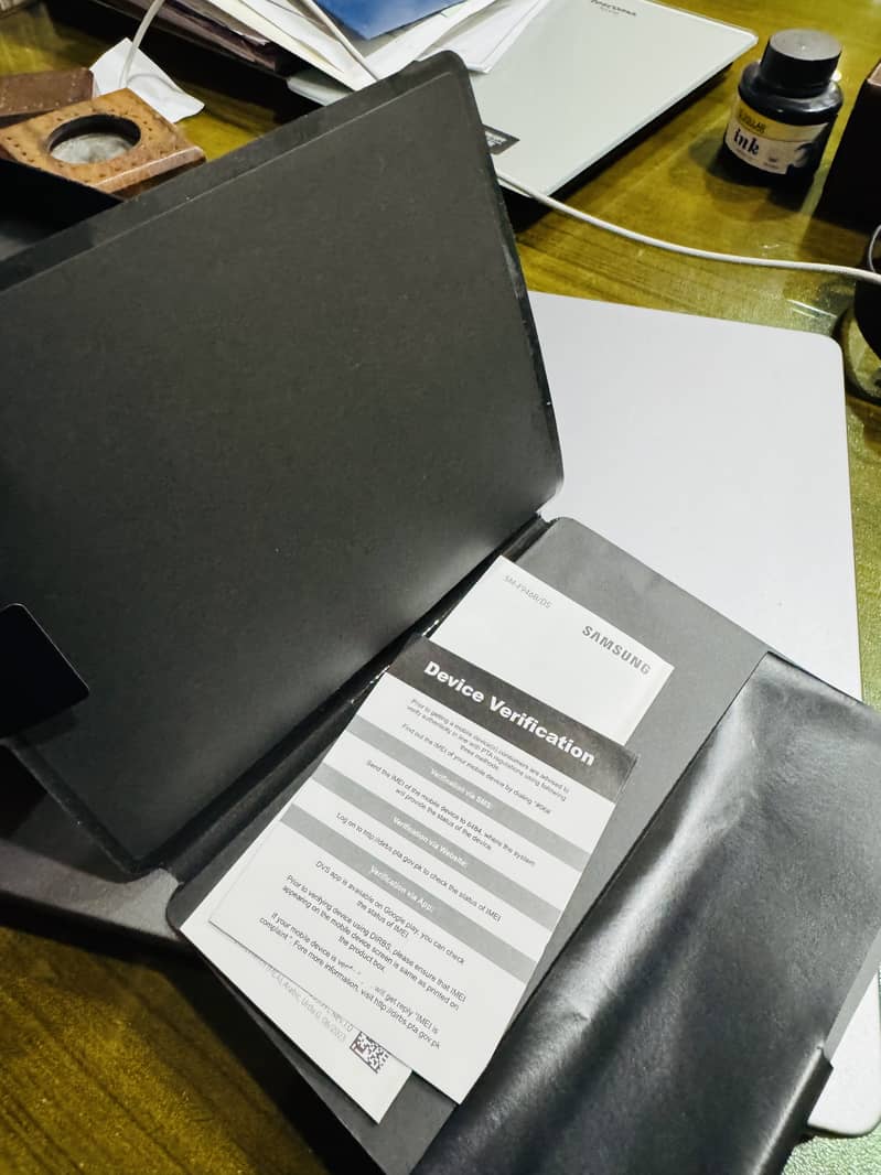 Samsung Z Fold 5 with all accessories and genuine case and S pen 10