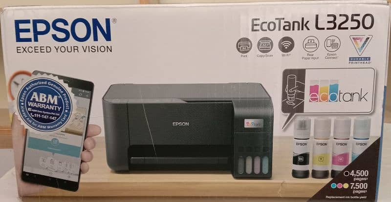 Epson EcoTank L3250 A4 Wi-Fi All-in-One Ink Tank Printer. 0