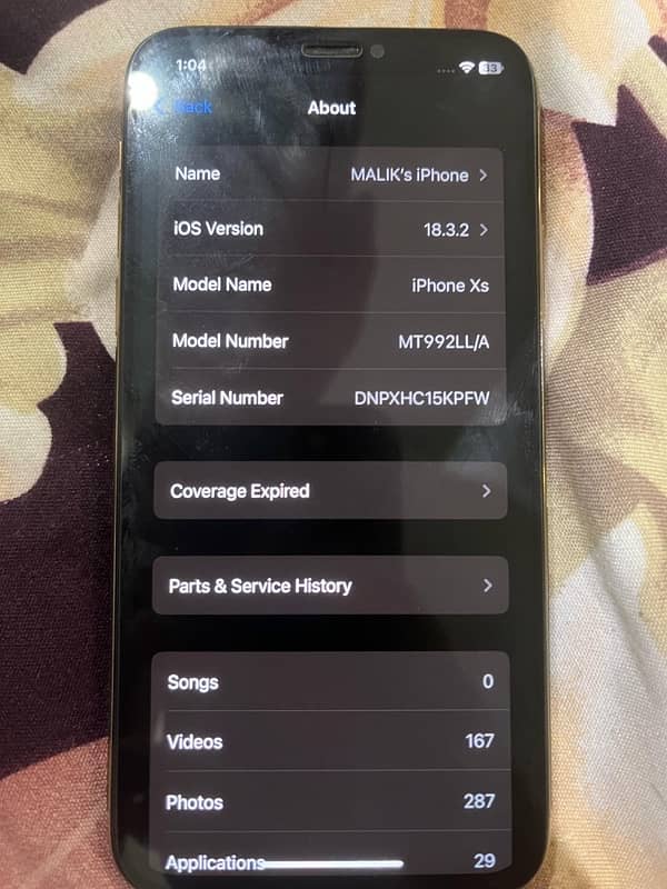 iPhone xs 256gb 4