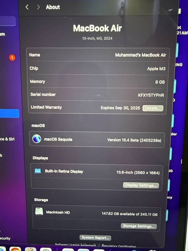 Apple MacBook Air M3 2024 13 Inch 1