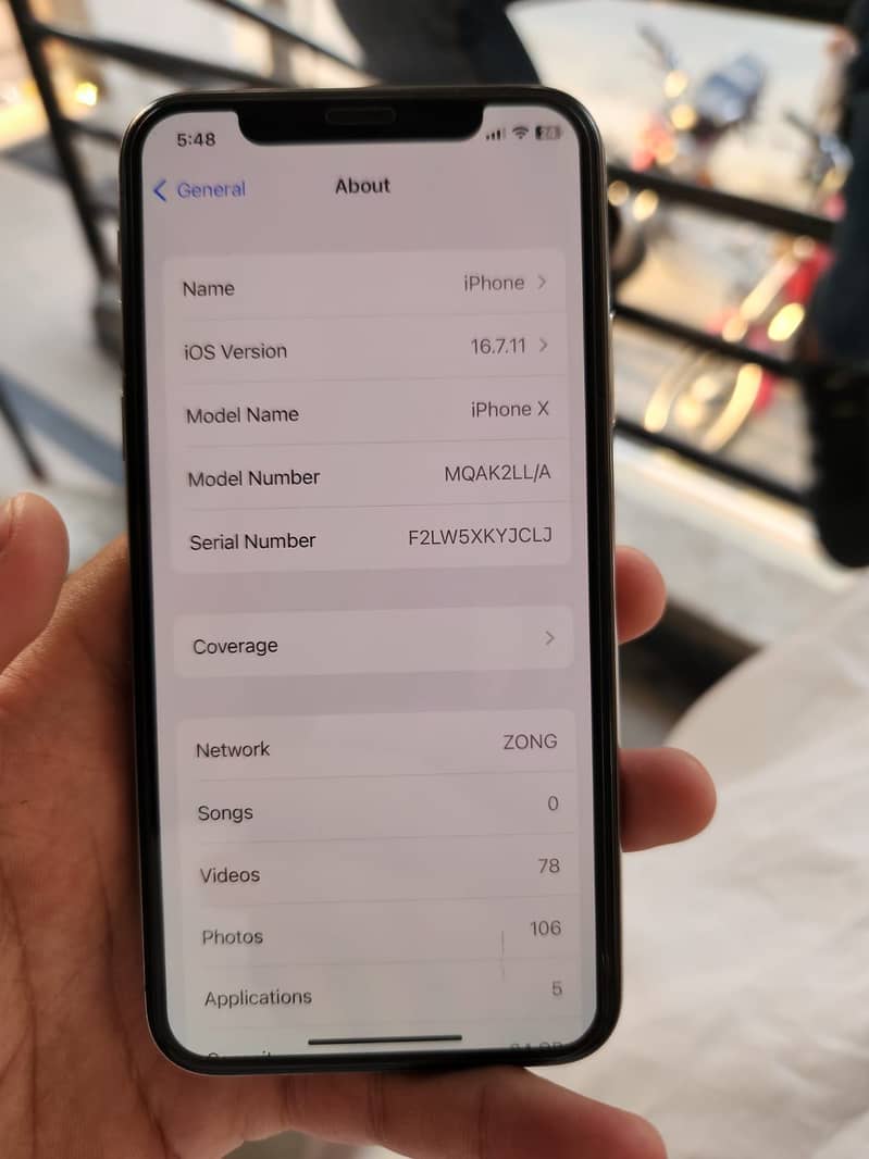 iPhone x 5