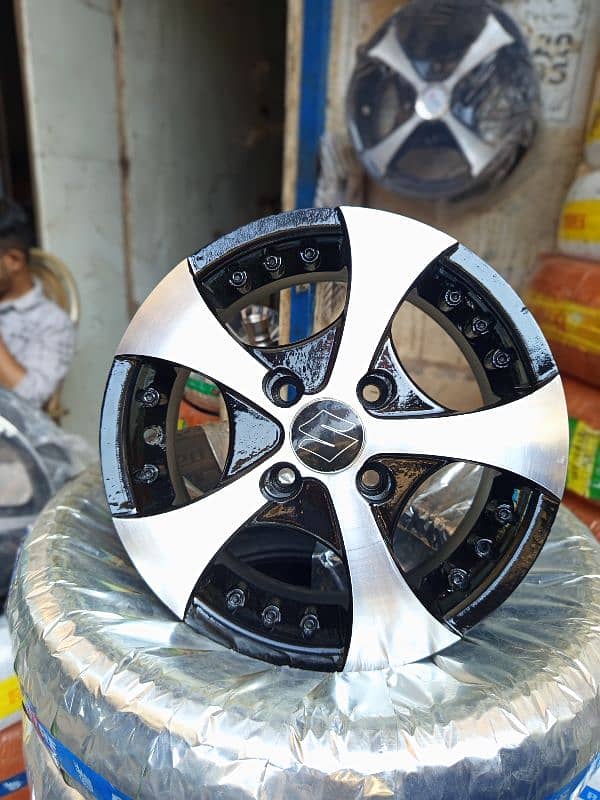 JAPANI ALLOY RIMS FOR SUZUKI ALTO VXR , VXL AND HIJET 1