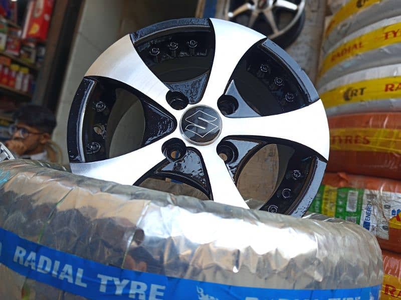 JAPANI ALLOY RIMS FOR SUZUKI ALTO VXR , VXL AND HIJET 8