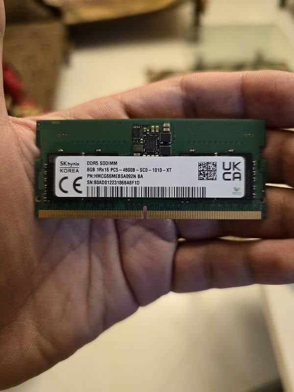8GB DDR5 Laptop RAM SK Hynix 4800MHz (2x8GB - 16GB) - Like New 0