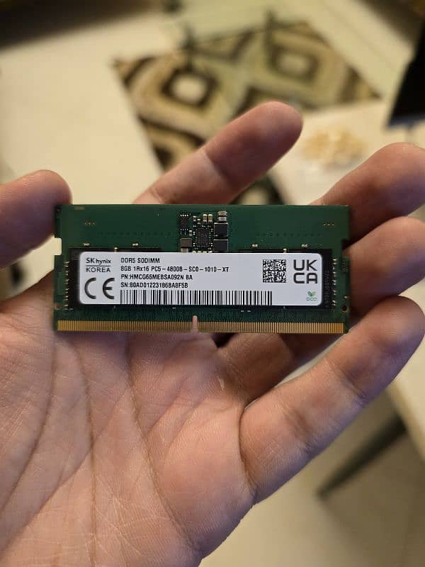 8GB DDR5 Laptop RAM SK Hynix 4800MHz (2x8GB - 16GB) - Like New 2