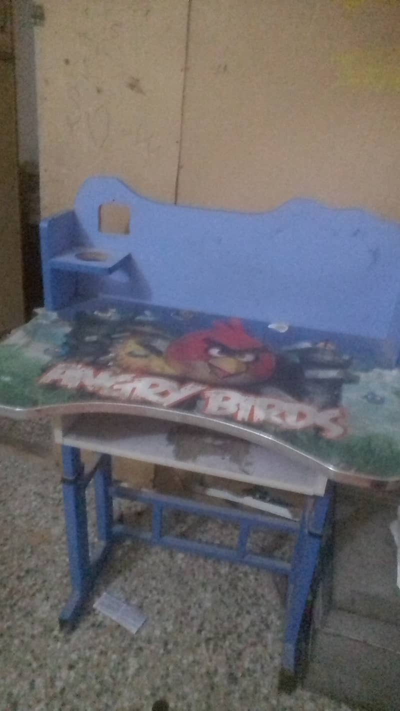 angry bird themed study table avalable used like new 0