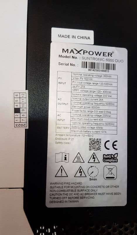 6kw max power solar inverter suntronic duo 2