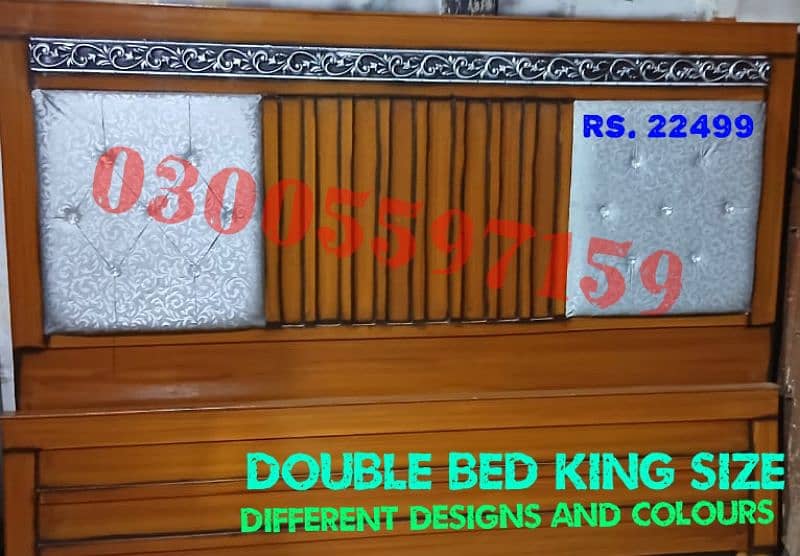 solid king double bed single set desgn dressing side table furniture 0