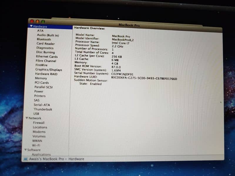 MAC BOOK PRO EARLY 2011 AVAILABLE FOR SLAE 1