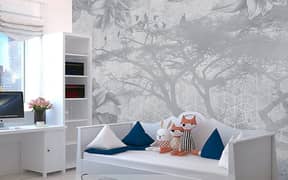 wall 3D Wallpapers - Wall pictures - Wallpaper - Wooden Flooring