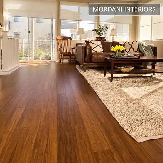 Wooden Floor - Vinyl Floor - Wallpaper - Blinds - Fluted Panel - Gras 0