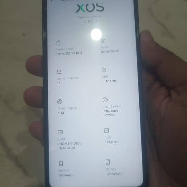 Infinix zero x neo 8+3/128 3