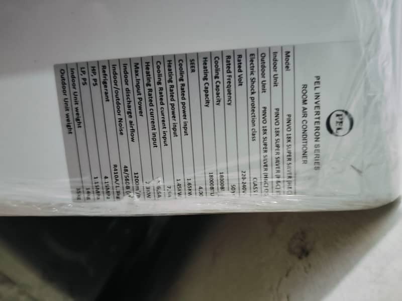 PEL 1.5 ton dc inverter P01G year warranty(0306=4462/443)fitto 4